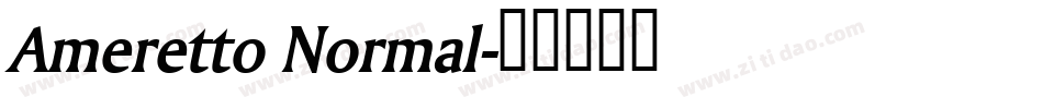 Ameretto Normal字体转换